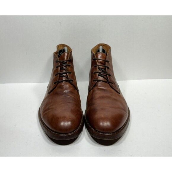 Frye Chase Chukka Men’s Size 13 M Brown Leather 3480041-RDD Boots Made In Italy - Picture 2 of 8